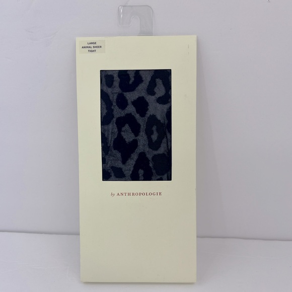 Anthropologie Accessories - ANTHROPOLGIE BLK ANIMAL SHEER TIGHT, SMALL 92%POLYAMIDE 6%SPANDEX 2%POLYPTOPLENE